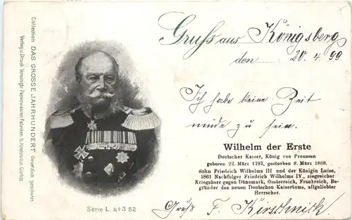 Gruss aus Königsberg - Wilhelm I - Hansa -692578