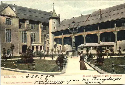 Königsberg - Innerer Schlosshof - Reliefkarte -692542