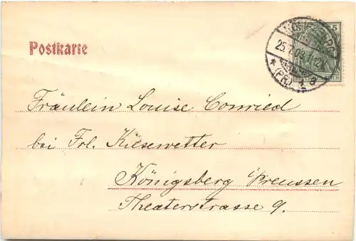 Königsberg - Innerer Schlosshof - Reliefkarte -692542