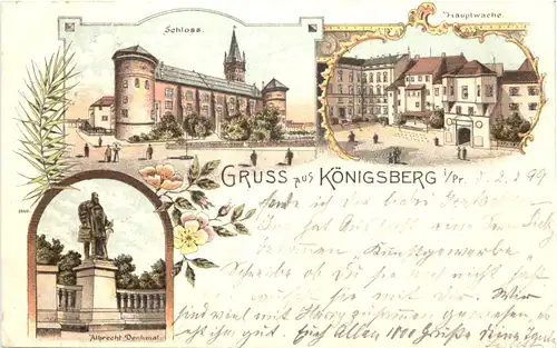 Gruss aus Königsberg - Litho -692686