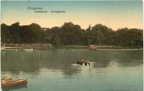 Königsberg - Schlossteich mit Börsengarten -692760