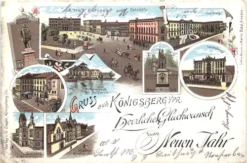 Gruss aus Königsberg - Litho -692696