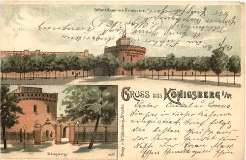 Gruss aus Königsberg - Litho -692684