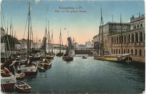 Königsberg - Blick von der grünen Brücke -692658