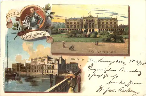 Gruss aus Königsberg - Litho -692688
