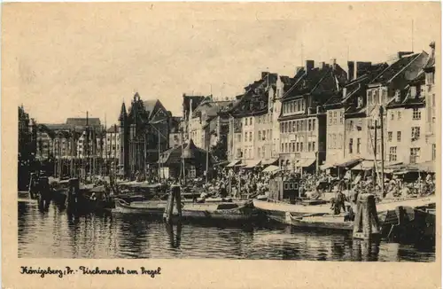 Königsberg - Fischmarkt am Pregel -692748