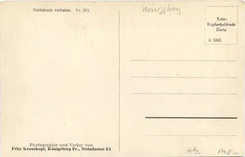 Königsberg - Die neuen herrlichen Anlagen am Schlossteich -692938