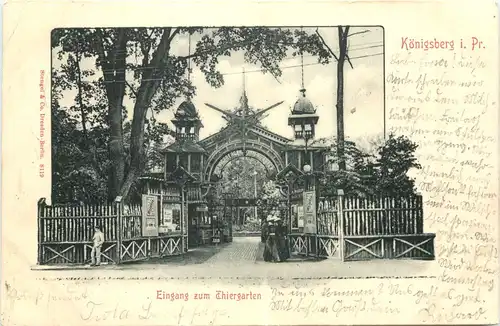 Königsberg - Eingang zum Thiergarten -692954