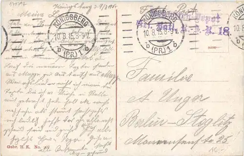 Königsberg - Partie am Hafen mit Gasanstalt -692962