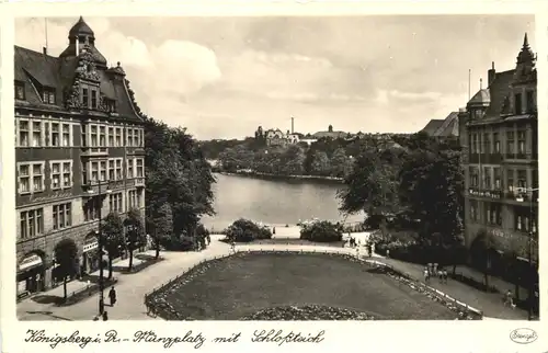 Königsberg - Münzplatz mit Schlossteich -693064