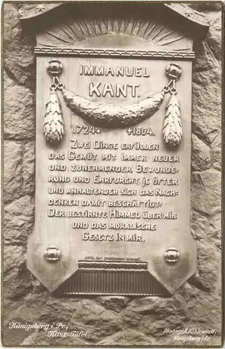Königsberg - Kant-Tafel -693048