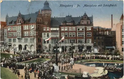 Königsberg - Münzplatz mit Schlossteich -693154