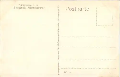 Königsberg - Blutgericht -693294