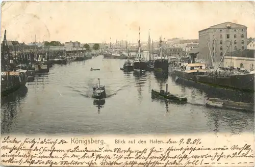 Königsberg - Blick auf den Hafen -693520