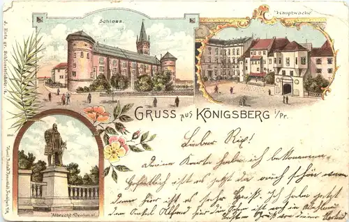 Gruss aus Königsberg - Litho -693464