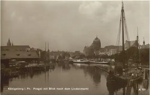 Königsberg - Pregel mit Synagoge -693544