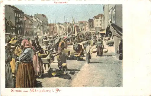 Gruss aus Königsberg - Fischmarkt -693606