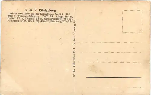 SMS Königsberg - Kreuzer -693468