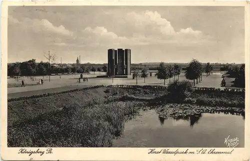 Königsberg - Horst Wesselpark mit SA Ehrenmal -693594