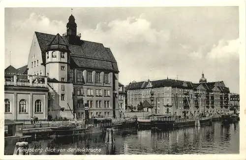 Königsberg - Blick von der Holzbrücke -693568
