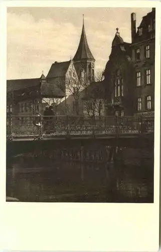 Königsberg - Der Dom mit Schmiedebrücke -693572