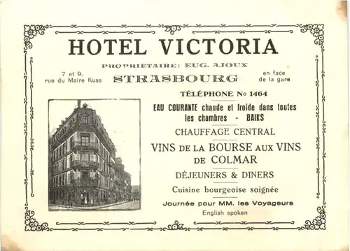 Strasbourg - Hotel Victoria -694176