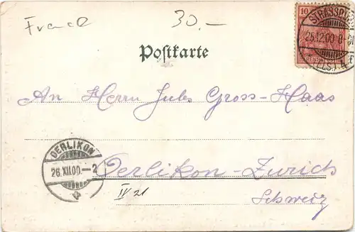 Strassburg im Elsass - Litho -694434