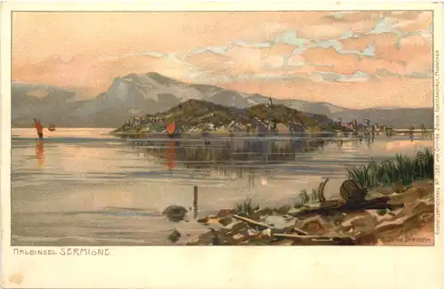 Lago di Garda - Sirmione - Litho -694616