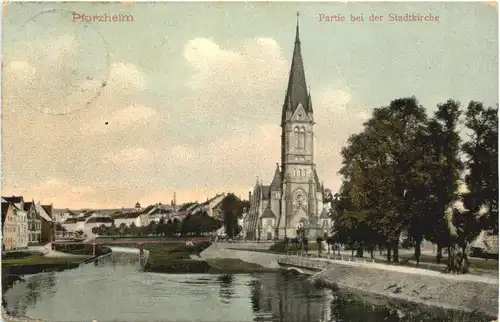 Pforzheim - Partie bei der Stadtkirche -694776