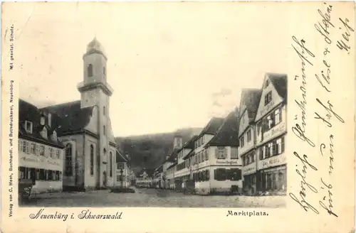 Neuenbürg im Schwarzwald - Marktplatz -694770