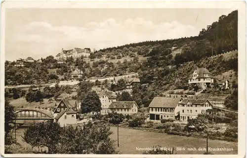 Neuenbürg an der Enz - Blick nach dem Krankenhaus -694842