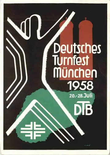 München - Deutsches Turnfest 1958 -695228