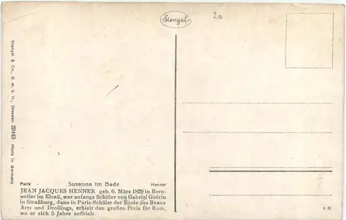 Künstler Ak Jean Jacques Henner - Erotik -695446