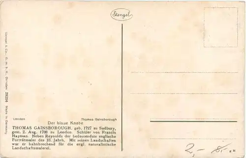 Künstler Ak Thomas Gainsborough -695554