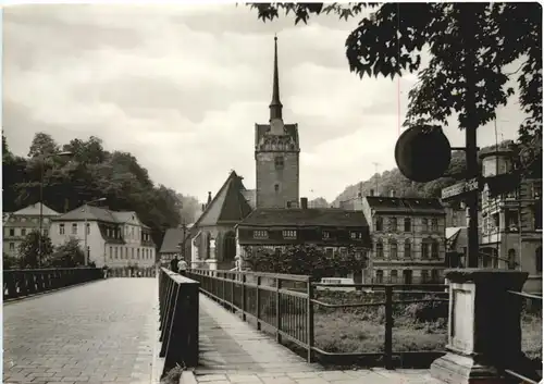 Gera, Untermhäuserbrücke mit Marienkirche -551798