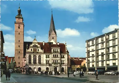 Ingolstadt, Rathausplatz mit Moritzkirche -552218