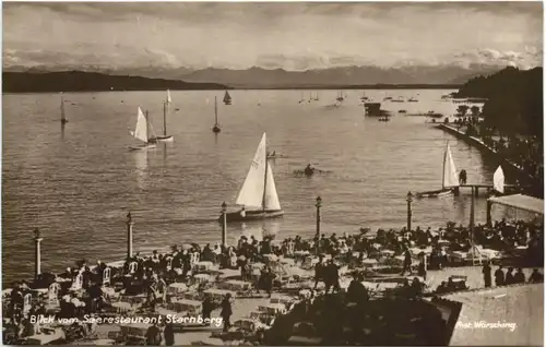 Starnberg, Blick vom Seerestaurant -552304