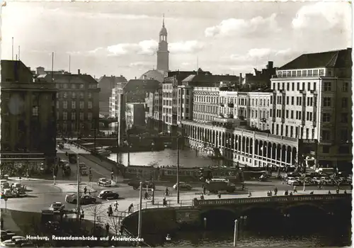 Hamburg, Reesendammbrücke und Alsterdamm -552352