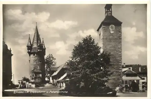 Lindau, Diebsturm u. Peterskirche -552240