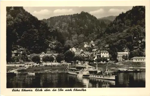 Schmilka, Blic über die Elbe -552316