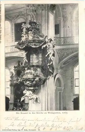 Die Kanzel in der Kirche zu Weingarten 1765 -552454