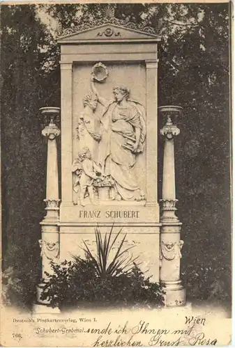 Wien, Schubert Grabmal -552380