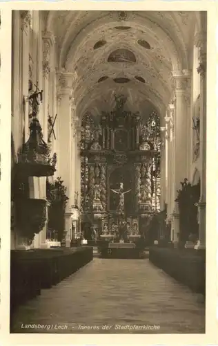 Landsberg a. Lech, Inneres der Stadtpfarrkirche -552582