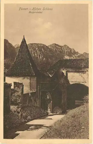 Füssen, Hohes Schloss, Malerwinkel -552500
