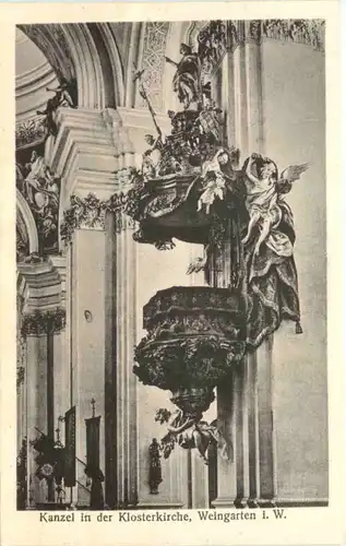 Weingarten in Württemberg, Kanzel in der Klosterkirche -552626