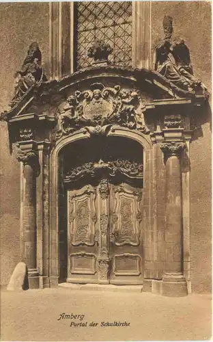 Amberg, Portal der Schulkirche -552622