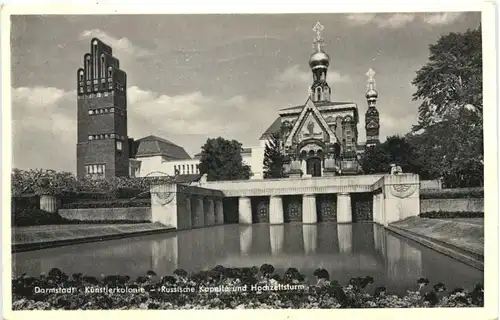 Darmstadt, Künstlerkolonie Russ. Kapelle -552754