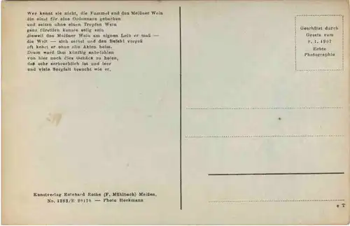 Meissen, Die Meissner Fummel und der Meissner Wein -553368