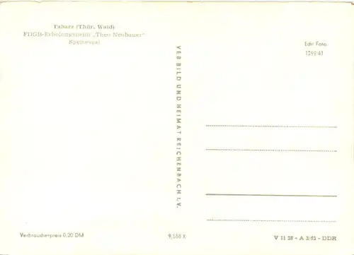Tabarz, Erholungsheim Theo Neubauer -553166