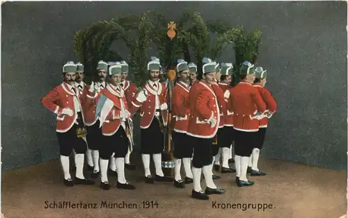 München, Schäfflertanz 1914, Kronengruppe -553526